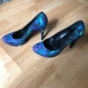 NINE WEST Floral Stiletto Heels